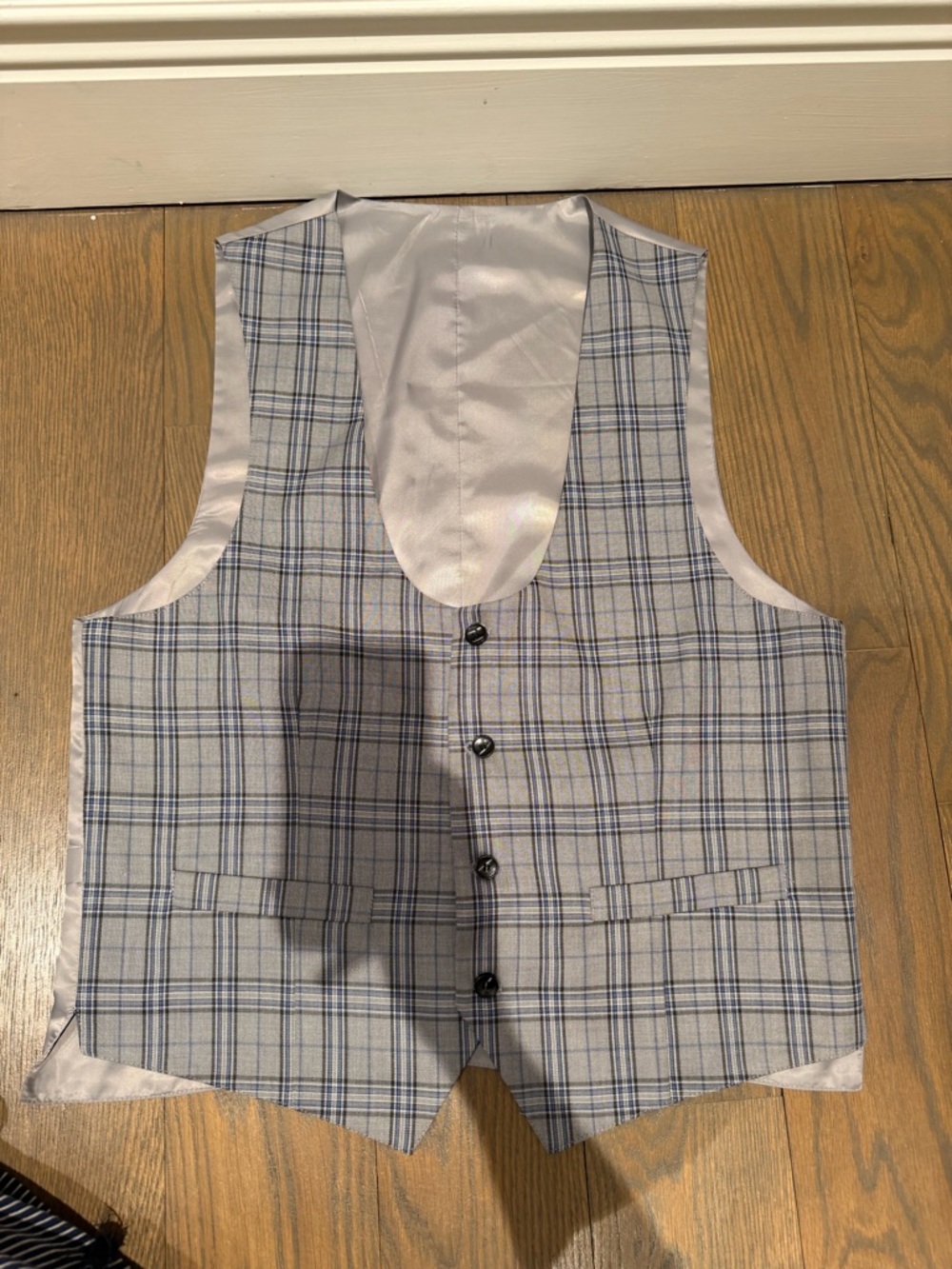 Light Gray Lined men’s vest - Size 40R